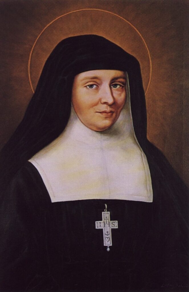 Saint Jane Frances de Chantal foundress of the Order of the Visitation of Holy Mary